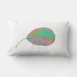 Pear Träd Grönt Löv Struktur Cushion Dekorativ kud Lumbarkudde