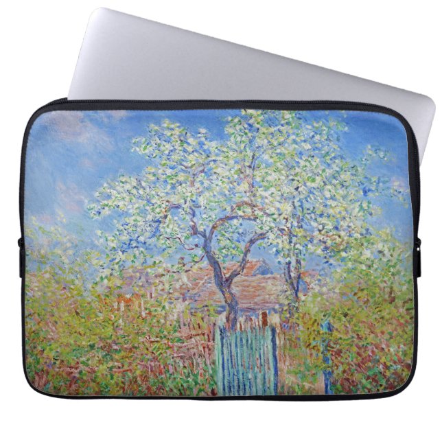Pear Träd in Flower - Claude Monet Laptop Fodral (Framsidan)