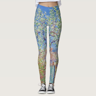 Pear Träd in Flower - Claude Monet Leggings