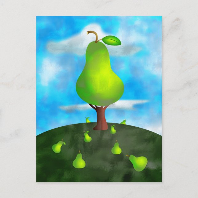 Pear Träd Vykort (Framsida)