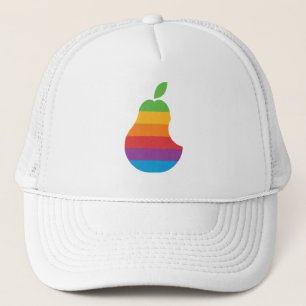 Peardatorer - Retro Apple-datorparodihatt Truckerkeps