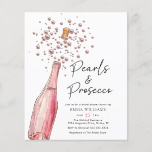 Pearerna för budgeterade Eleganter och Prosecco-Mö Flygblad