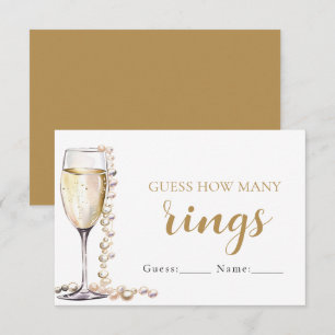 Pearerna och Prosecco gissar hur många Ringar-spel Inbjudningar