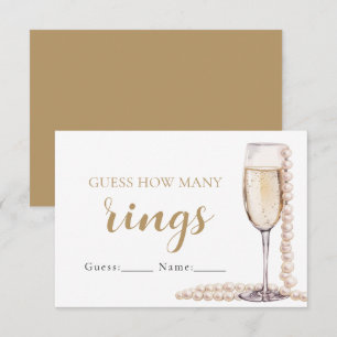 Pearerna och Prosecco gissar hur många Ringar-spel Inbjudningar