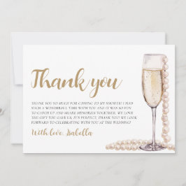 Pearerna och Prosecco-Möhippan Tack för kortet Inbjudningar