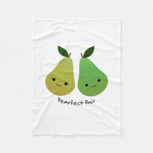Pearfect Pear Kawaii Pears Fleecefilt