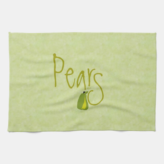 PEARfect PearBright Grönt Färg Tone Kökshandduk (Horisontell)