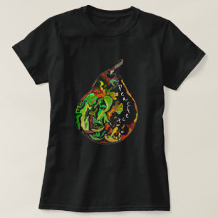 Pearfect pun Pear Fruktart-illustration T Shirt