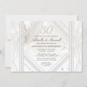 Pearl 30-årsjubiléfoto inbjudningar