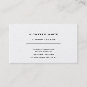 Pearl Attorney vid Law Minimalist Professionell Visitkort