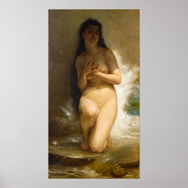Pearl av William-Adolphe Bouguereau Poster (Framsidan)