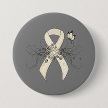 Pearl Awareness Ribbon Butterfly