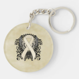 Pearl Awareness Ribbon med Vingar