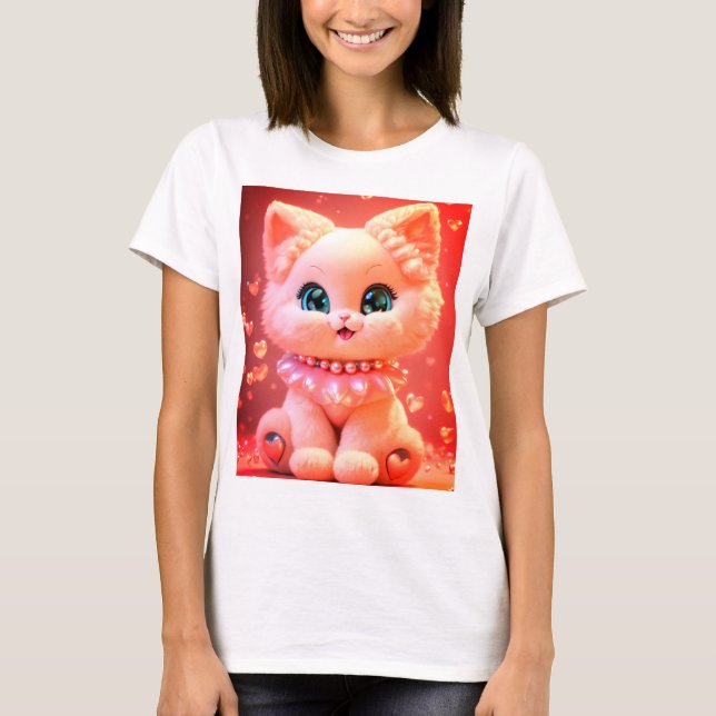 Pearl baby kattunge t shirt (Framsida)