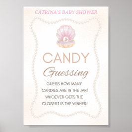 Pearl Baby Shower Spel Skylt