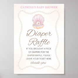 Pearl Baby Shower Spel Skylt