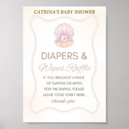 Pearl Baby Shower Spel Skylt