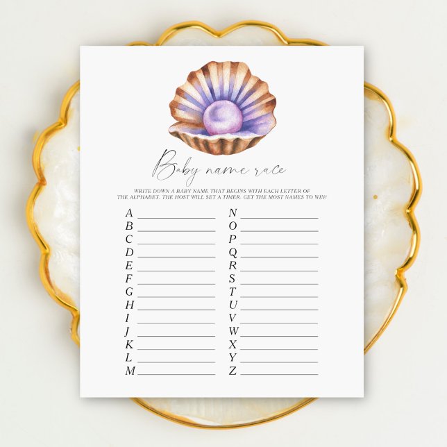 Pearl babydusch - Baby namn tävling (Skapare uppladdad)