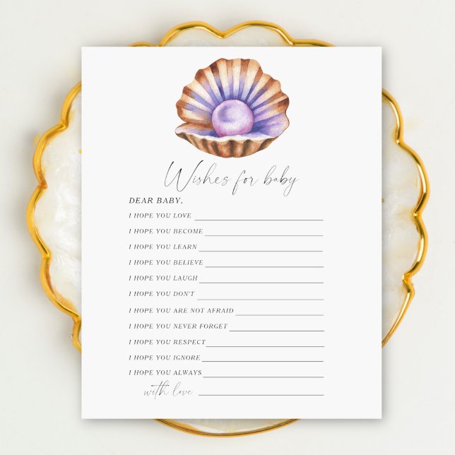 Pearl babydusch Önskemål för baby (Skapare uppladdad)