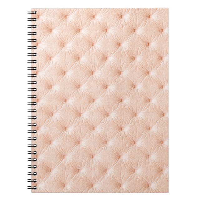 Pearl beige Läder struktur Anteckningsbok (Framsidan)