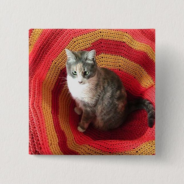 Pearl Cat på afghanska Knapp (Framsida)