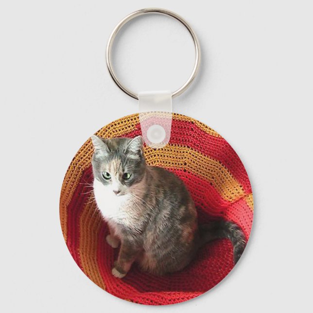 Pearl Cat på afghanska Nyckelring (Framsida)