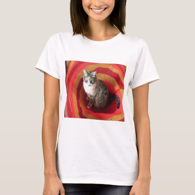Pearl Cat på afghanska Tee (Framsida)