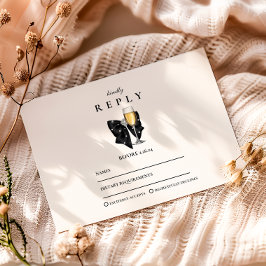 Pearl Champagne Glass Graduation OSA Kort