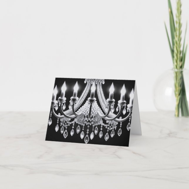 Pearl Chandelier Tack Kort (Framsida)