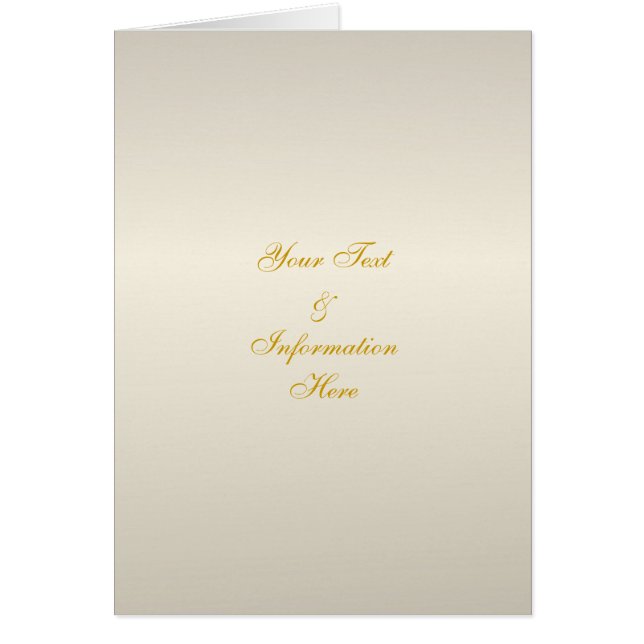 Pearl Cream Card Hälsningskort (Framsidan)