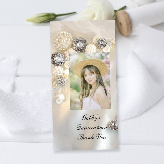 Pearl Diamond Buttons Quineañera Tack (Skapare uppladdad)