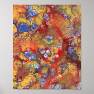 Pearl Dream Abstrakt Acrylic Painting Photo Poster