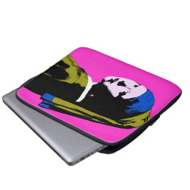 Pearl Earring Pop Art Stil Laptop Sleeve