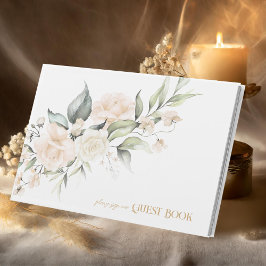 Pearl Elegance Blommigt Bröllop ID989 Gästböcker