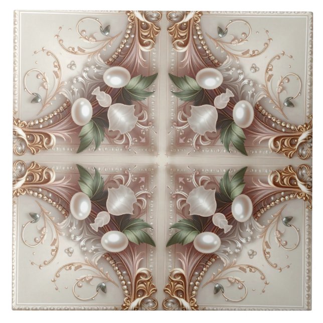 Pearl Embellishments Ceramic Tile Kakelplatta (Framsidan)