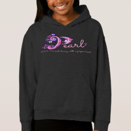 Pearl-flickor P namn: monogramkläder Tröja