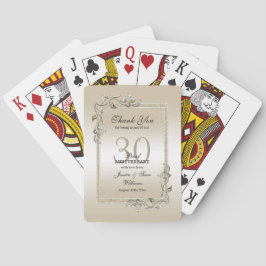 Pearl Gem & Glitter 30:e Bröllop-årsdagen    Casinokort