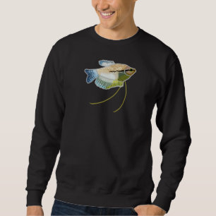 Pearl Gourami Aquarium Design for Fishservation Fl Lång Ärmad Tröja