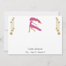 Pearl & Guld Jewels med Våg Zodiac Sign