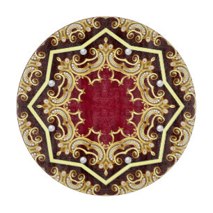 Pearl Guld Ram Illustration - bakgrund