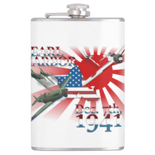 Pearl Habor 7 december 1941 Hip Flask Fickplunta