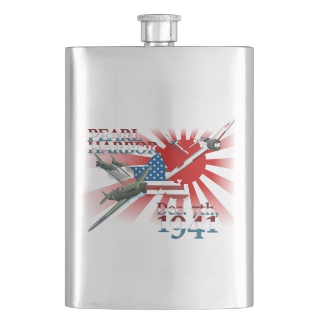 Pearl Habor 7 december 1941 Hip Flask Fickplunta (Framsidan)