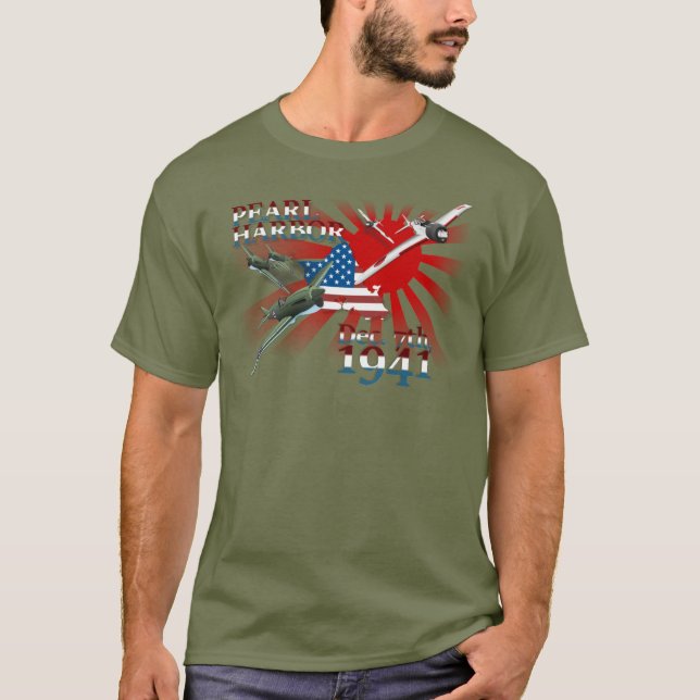 Pearl Habor 7 december 1941 T Shirt (Framsida)