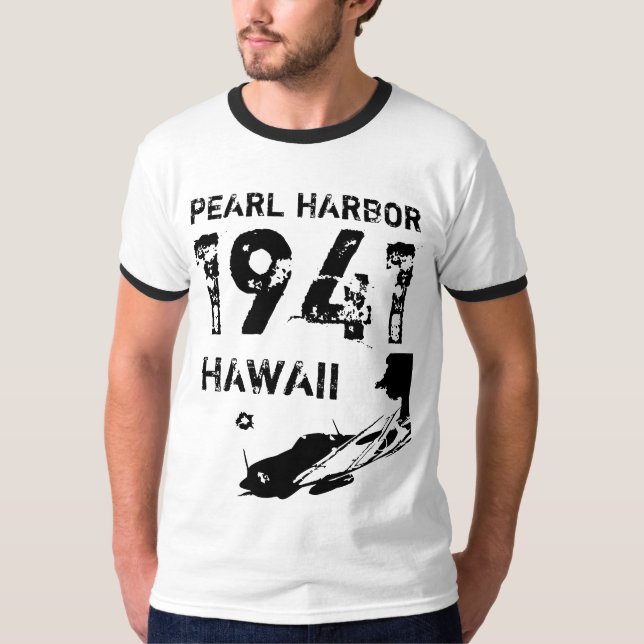 PEARL HARBOR 1941 HAWAII T SHIRT (Framsida)