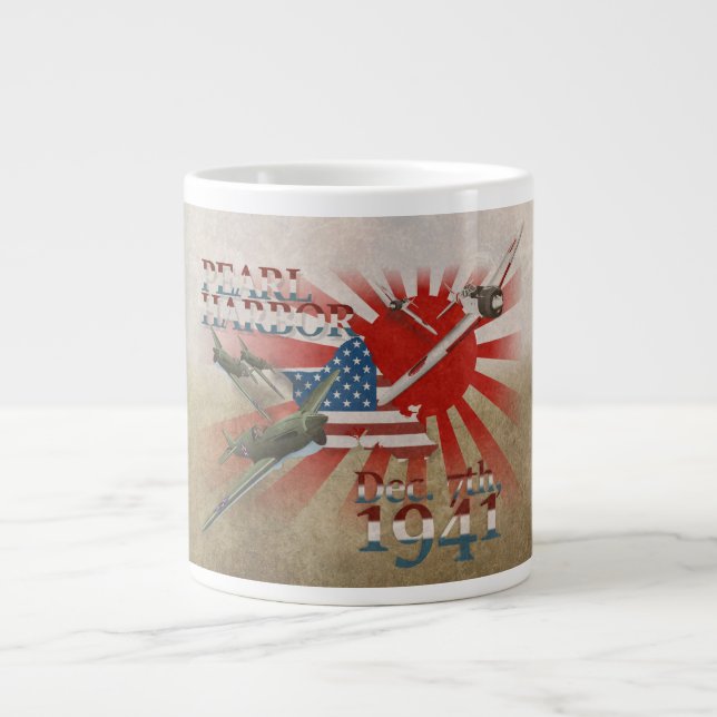 Pearl Harbor 7 december 1941 Jättekaffemugg Jumbo Mugg (Framsidan)