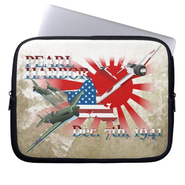Pearl Harbor 7 december 1941 Laptop Fodral (Framsidan)
