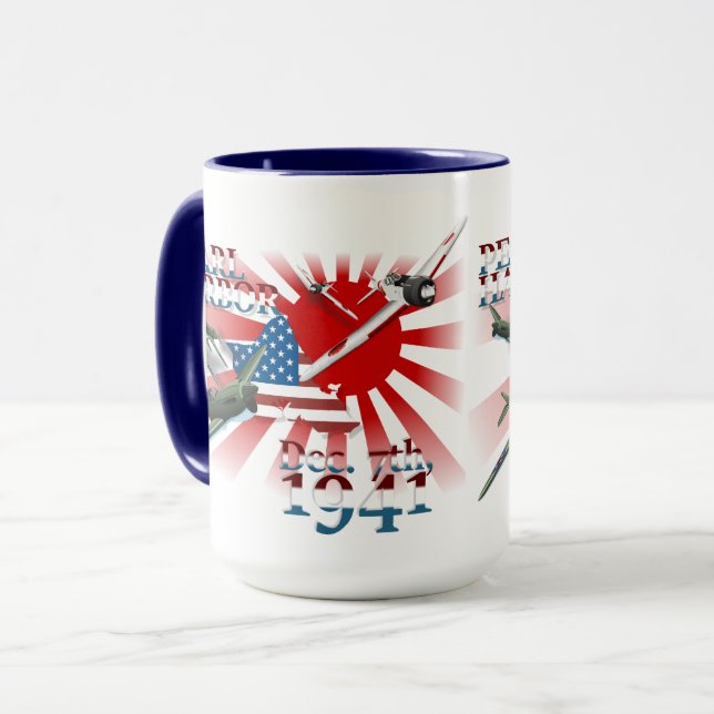 Pearl Harbor 7 december 1941 Mugg (Framsida vänster)
