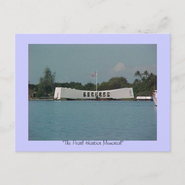 "PEARL HARBOR" MEMORIAL, "Pearl Harbor Mem... Vykort (Framsida)