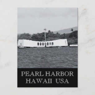 Pearl Harbor-minnesmärket Hawaii Vykort