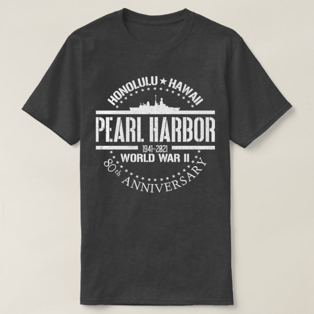 Pearl Harbour 80-årsdagen 1941 Världskrig 2 Vet T Shirt (Design framsida)